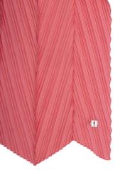 Pink women's scarf with crinkle SZADT-0157-31(W23)-02