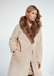 Leather double-sided women's sheepskin coat KOZDS-0082-5490(Z24)-07