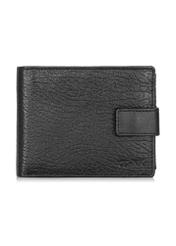Men's leather wallet with snap closure PORMS-0536A-99(Z25) - front product view on white background.
