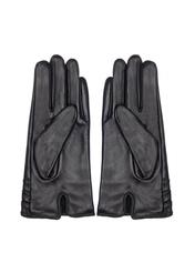 Men's leather gloves with stitching REKMS-0003-99(Z24)