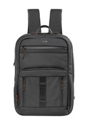 Black men's backpack TORMN-0431-99(Z26), front view of the product on a white background.