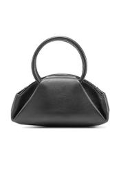 Black mini top handle bag TORES-1203-99(Z25), back view of the product on a white background.