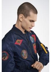 Navy blue men's jacket Top Gun KURMT-0279-69(W24)-09