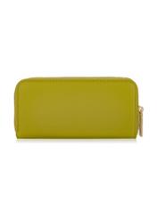 Women's two-compartment lime green wallet POREC-0376-84(W24)-04