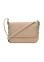 Beige women's messenger bag TOREC-1250-1B(Z26) - front product view, on a white background.