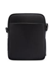 Black men's bag TORMN-0404-99(W26), product view from the back on a white background.