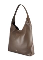 Light brown large women's handbag TOREC-1199-1K(W26), diagonal product view on a white background.