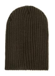 Men's green winter hat CZAMT-0011-8B(Z26), product view from the back on a white background.