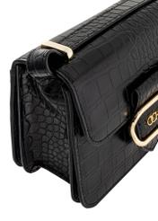 Black small croco women's handbag TOREC-1009-97(W25)-07
