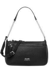 Women's handbag in black TOREC-1284-9I(Z26), product view from the front on a white background.