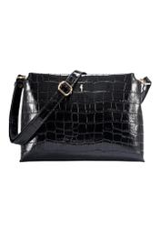Black croco women's handbag TORES-1159E-99(Z25)