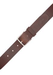 Men's brown leather belt PASMS-0277-1I(W26)