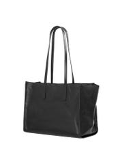 Black large leather women's handbag TORES-1435-99(Z26) - diagonal product view, on a white background.