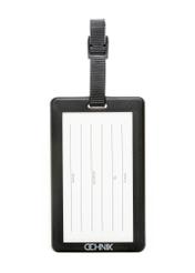 Luggage tag AW-012-0016-0P(W26), product back view on white background.