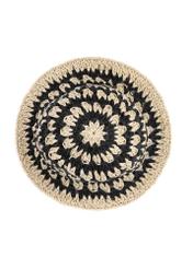 Women's straw hat KAPDT-0048-1H(W26), product view from above on white background.