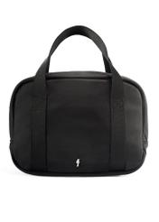 Black lunchbox bag TOREN-0328-99(Z25), product view from the front on a white background.