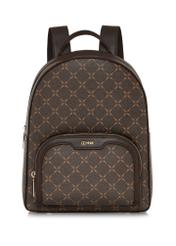 Women's backpack with monogram TOREC-0980A-89(Z25), product view from the front on a white background.