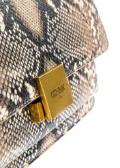 Women's leather handbag with animal motif TORES-1165-86(Z25), close-up of the product detail on a white background.