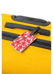 Luggage tag AW-012-0008-42(W25), product view on a suitcase on a white background.