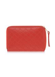 Women's red leather wallet PORES-0836A-42(W23)-02