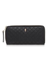 Large black wallet with embossed logo PORES-0841-99(W23)-01