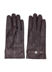 Men's adjustable leather gloves REKMS-0022A-1I(Z26), front product view on white background.
