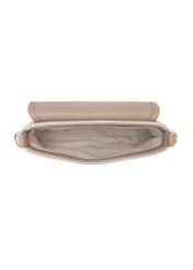 Small beige women's handbag TOREC-1163-1D(W26), product view inside on white background.