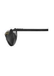 Black women's waist bag with pockets TOREC-1369-9I(Z26). Side view on a white background.