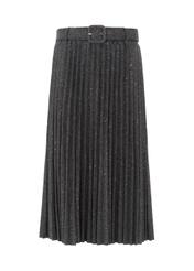 Gray pleated skirt SPCDT-0038-91(Z20)-02