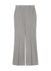 Gray women's trousers SPODT-0113-91(Z25), product view from the front on a white background.