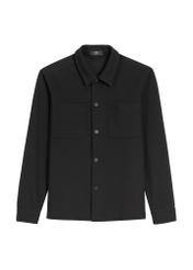 Men's oversize knitted shirt KOSMT-0366-99(Z26) - front product view, on white background.