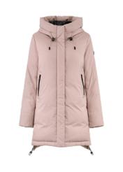 Women's winter jacket in powder pink KURDT-0529-34(Z24)-06