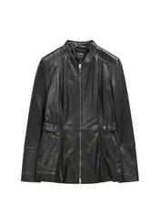 Women's waisted leather jacket KURDS-0424-99(KS)