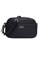 Black small women's handbag TOREC-1285-9I(Z26), product view from the front on a white background.