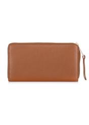 Large brown leather ladies wallet PORES-0847-79(W23)-04