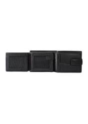 Black men's leather wallet PORMS-0651-99(W25)