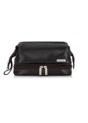 Dark brown leather men's cosmetic bag VB-206A-90(KS)-01