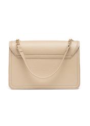 Small beige women's handbag TOREC-1015-1B(W26), product view from the back on a white background.