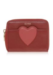 Women's red leather wallet PORES-0864-40(Z23)-01