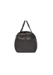 Brown leather travel bag TORMS-0520-1H(Z26), side product view on white background.