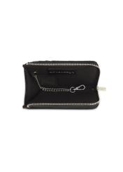 Small quilted black women's wallet POREC-0423-99(Z25), product view from above on a white background.