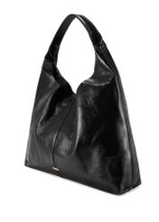 Large leather black women's handbag TORES-1179-9F(Z26), diagonal product view on a white background.