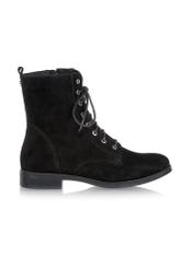 Women's suede black leather boots BUTYD-1008-98(Z24)-01