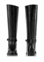 Black leather women's riding boots BUTYD-1089-99(Z24)-04