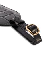 Leather keychain with croco motif BRELOK-0222-97(Z25)