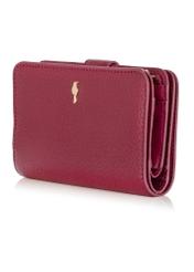 Women's pink leather wallet PORES-0896-34(W24)-02