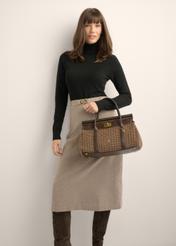 Checkered shopper bag TOREC-1327-1P(Z26)
