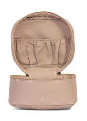 Beige round women's cosmetic bag TOREC-0919A-81(W25)-05
