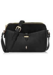 Black women's handbag with strap TOREC-0830B-99(Z25), front product view on white background.