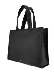 Black large women's bag TOREN-0343-99(W26), diagonal product view on a white background.
